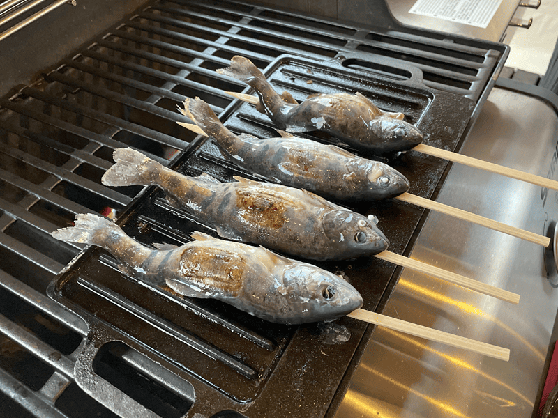 ヤマメの塩焼き